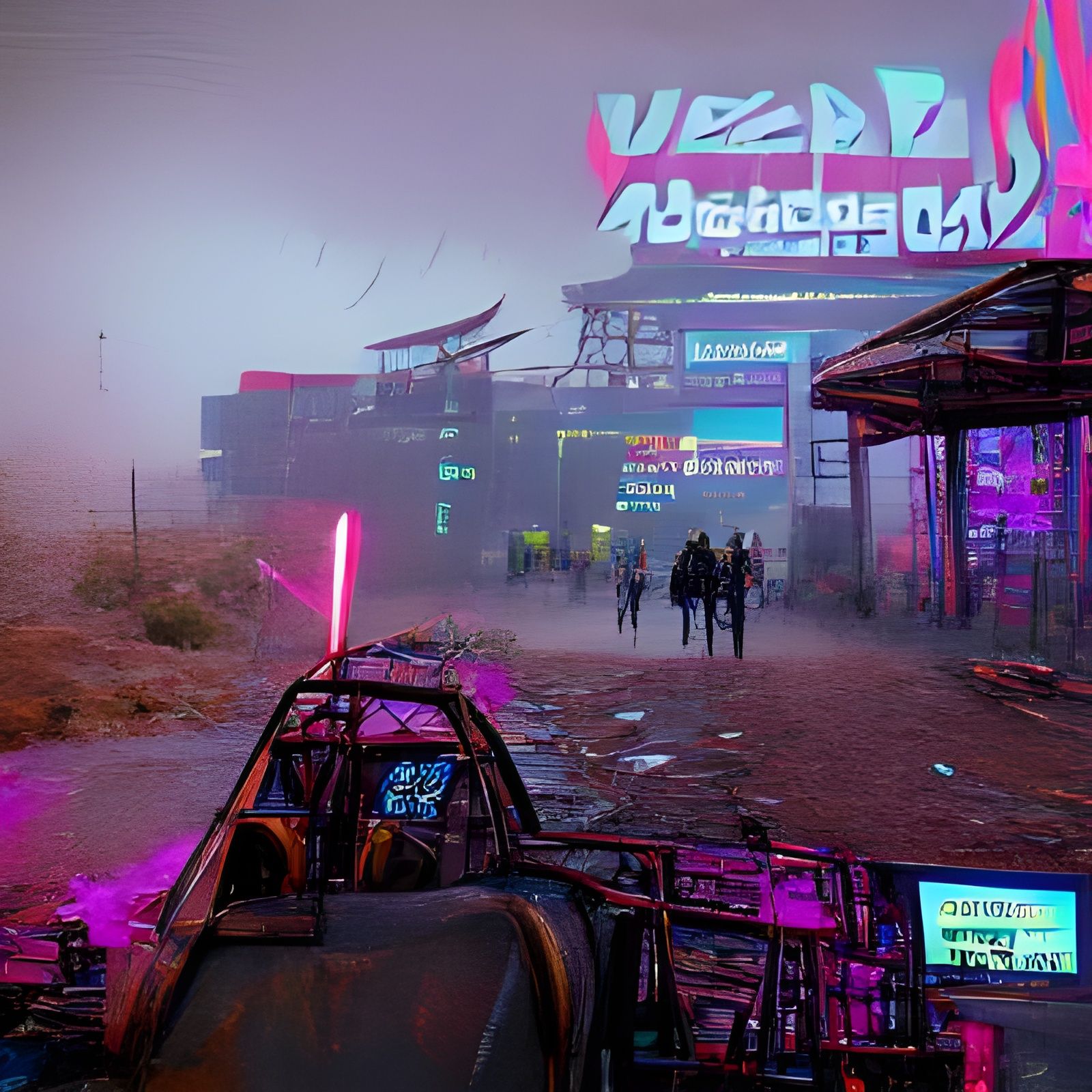 Post apocalyptic wasteland