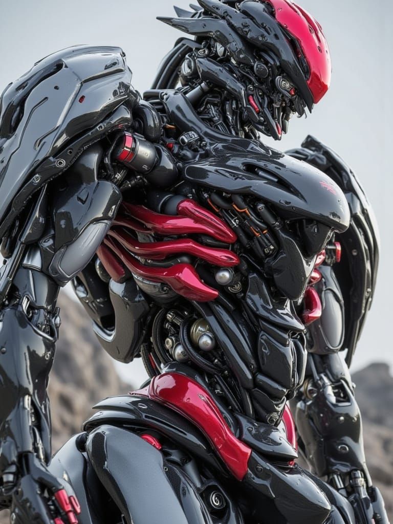 <lora:Organic Cyber Mecha:1.0> A full body massive mecha