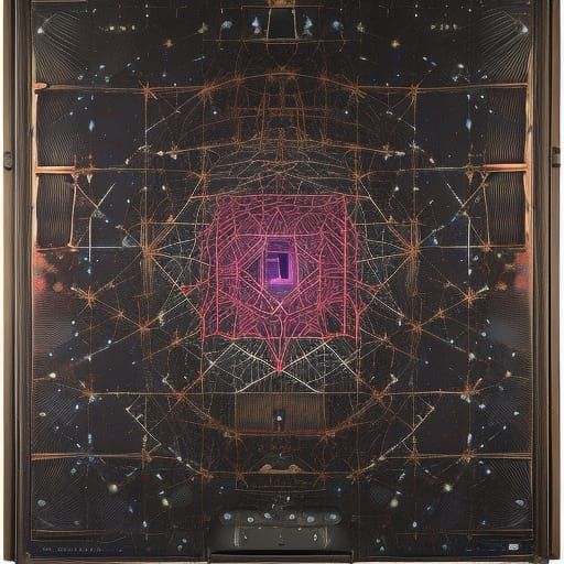 Surreal Digital Cancer Drawing in Hypermaximalist Style