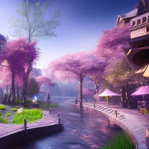 ultra hyper photo realistic magical enchanted futuristic nat...