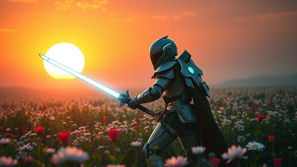 Practicing Fencing In The Spring