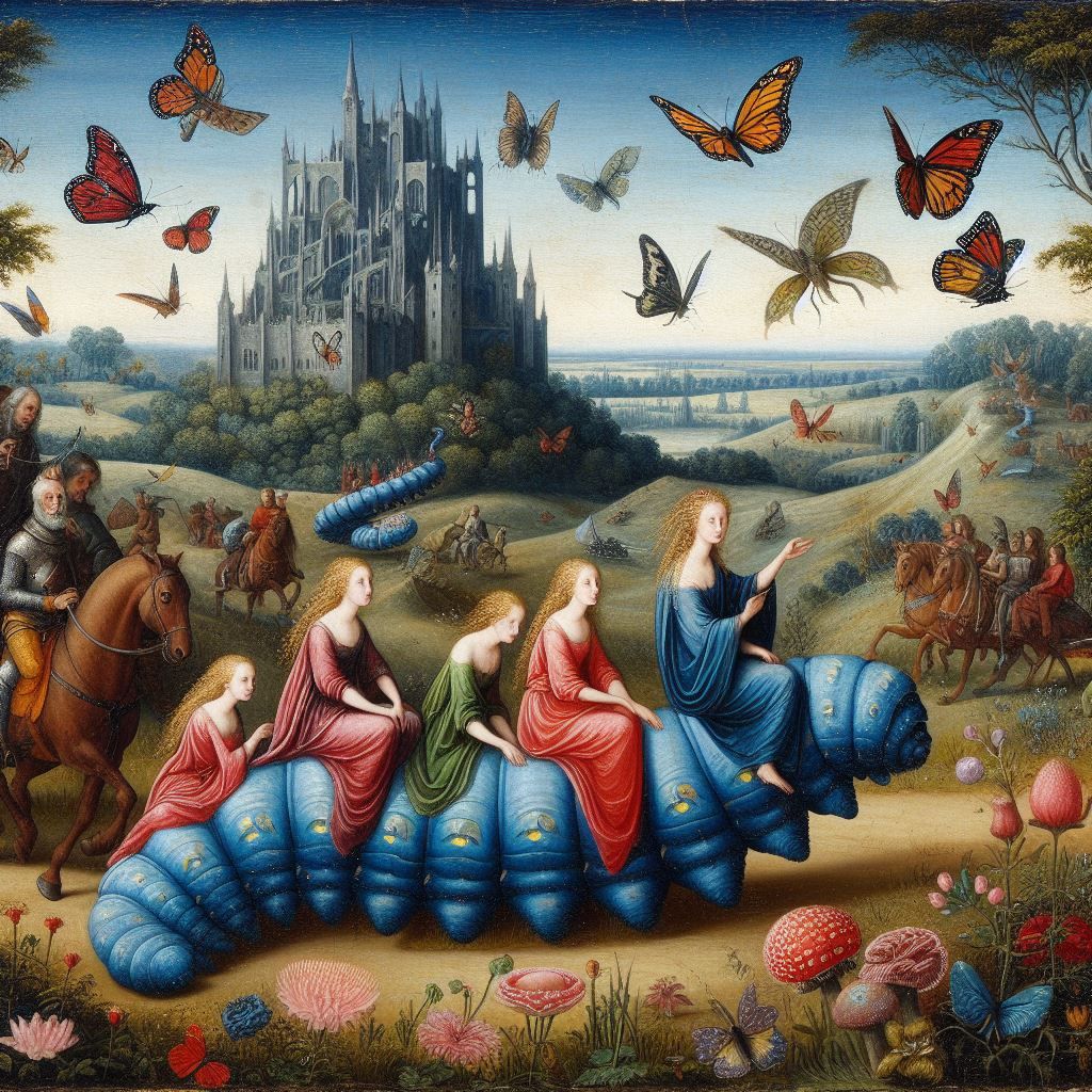 Caterpillar procession