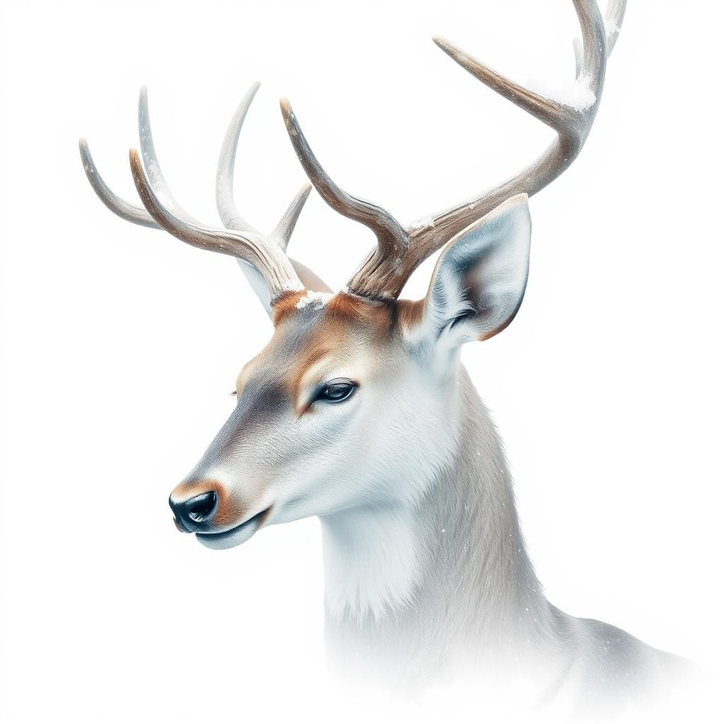 Deer, watercolor   by @Citata