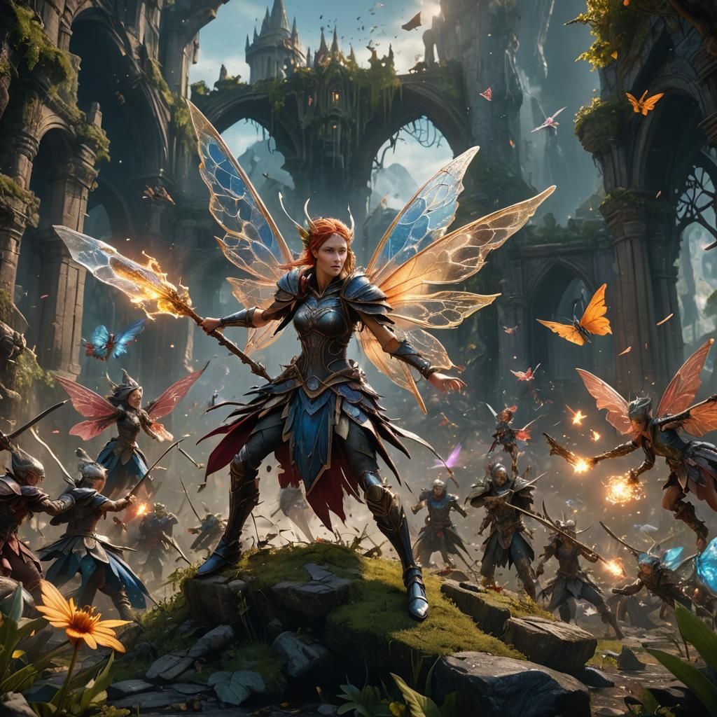fairy in a battle