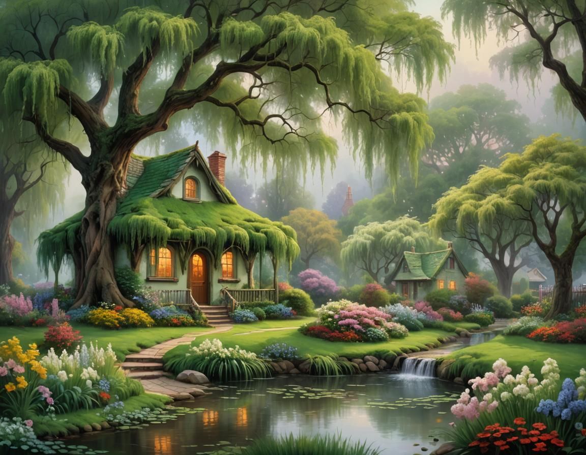 green cottage   by @Ithil