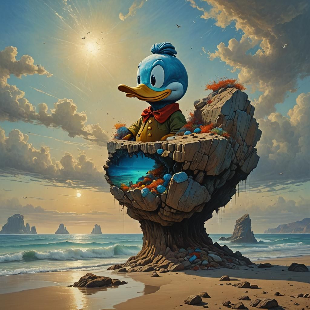 Donald Duck by Zdzislaw Beksinski
rocks in equilibrium on th...