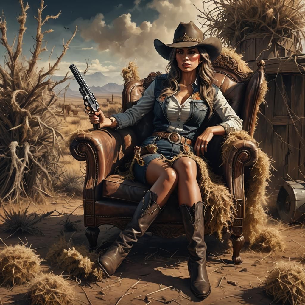 Cowgirl 3 - AI Generated Artwork - NightCafe Creator