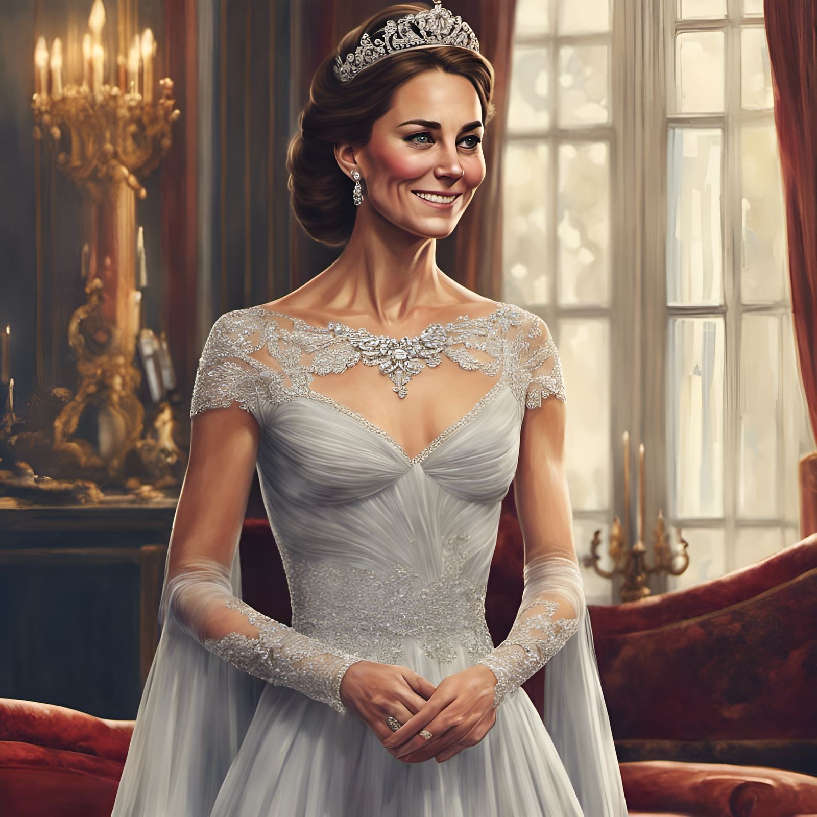 Beautiful Kate Middleton - AI Generated Artwork - NightCafe Creator