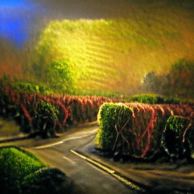Hedges impasto impressionism oil on canvas volumetric lighti...