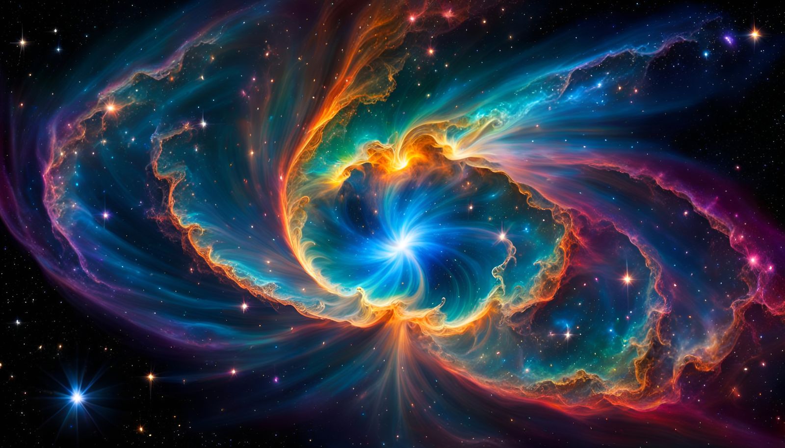 wide space nebula  by @tsahel