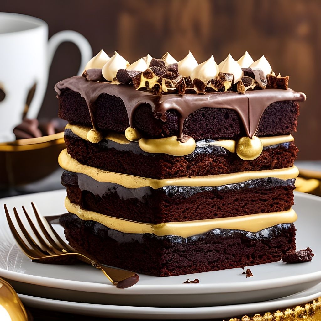 Gâteau Étagé au Chocolat Baroque  by @Iron Seer