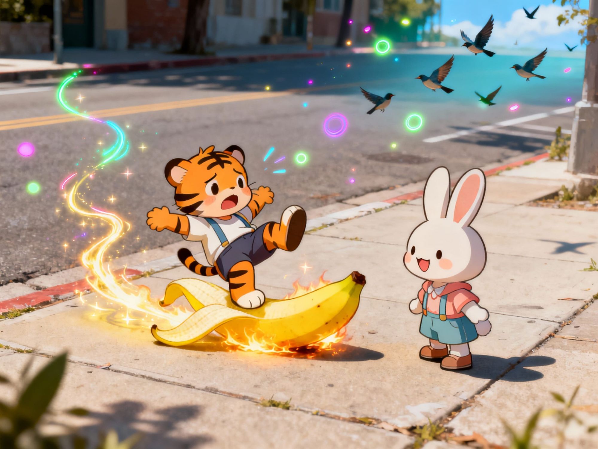 Slipping on a banana peel, in front of his crush.