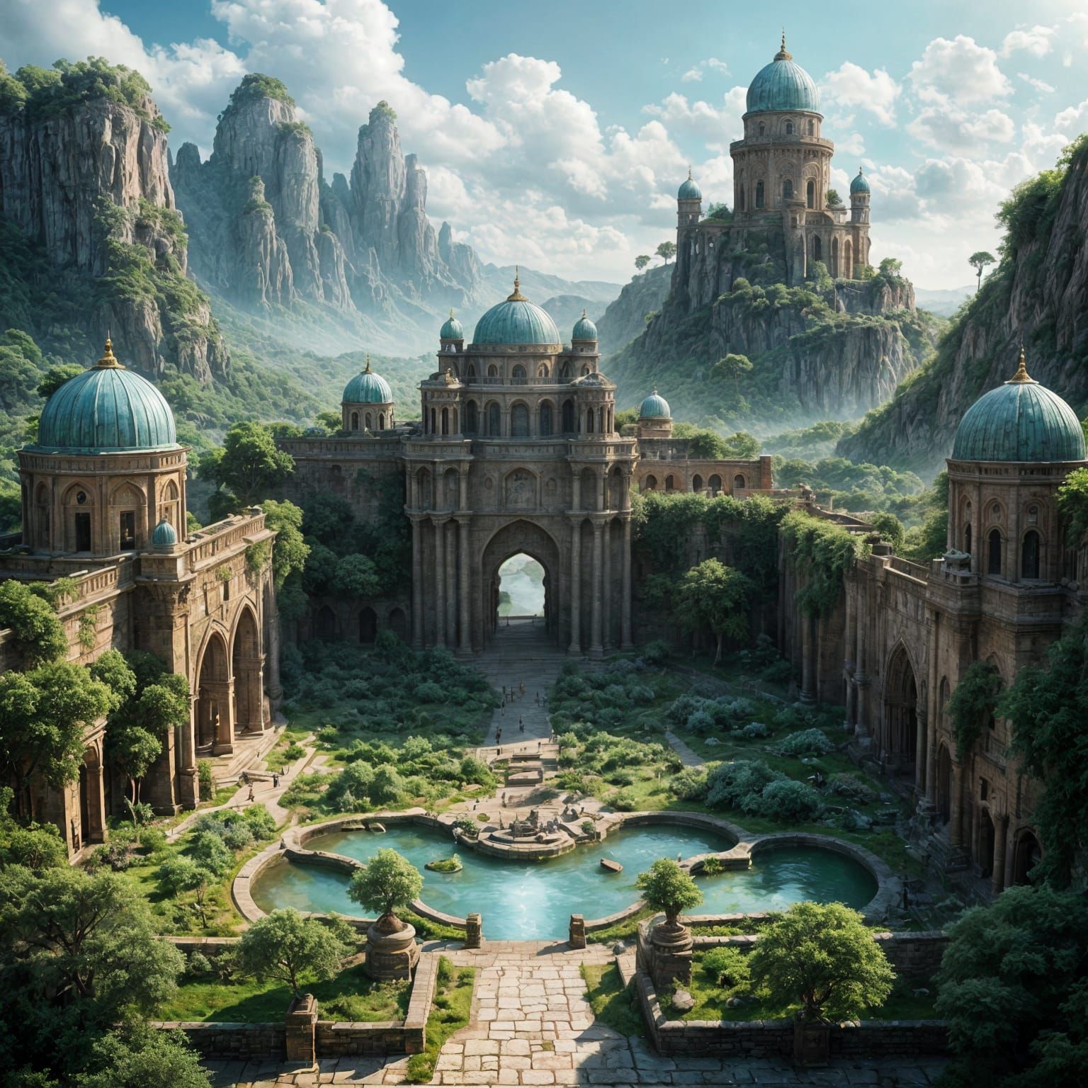 Courtyard 1  by @Queen274