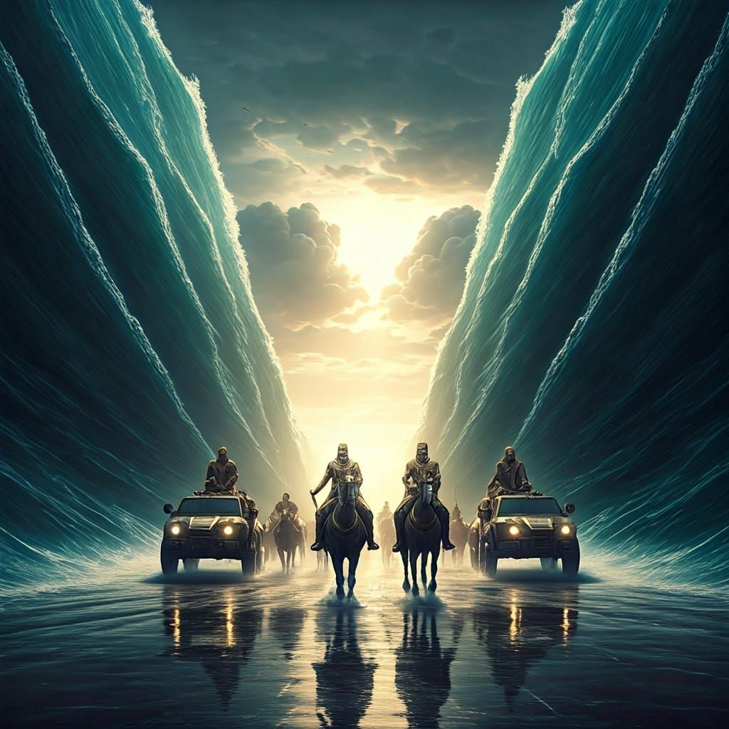 Modern Warriors Charge into the Parted Sea