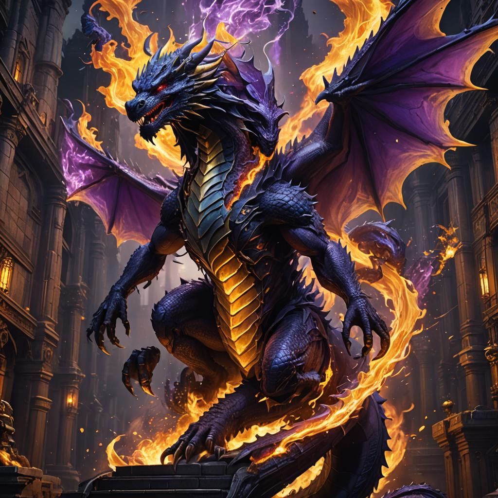 dark matter flaming dragon