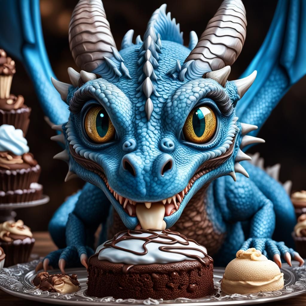 Eating cake  by @Stormie