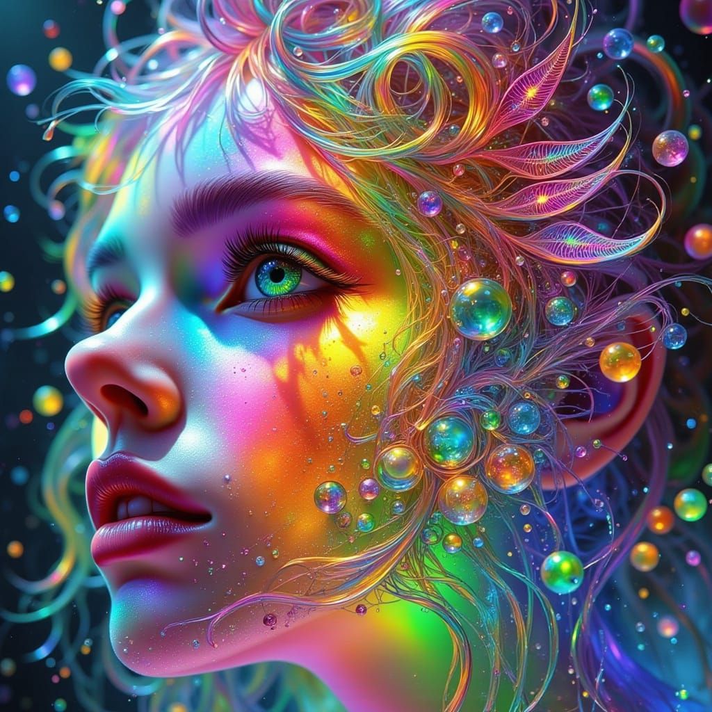 Glass-Rainbow <lora:FanTastical Fae:1.0> <lora:PR AlcoholWCGlass:1.0> <lora:Fairy Punk:1.0> <lora:Dark ...  by @LilacVenom