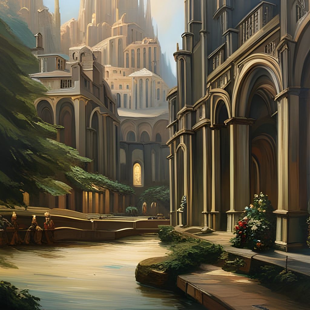 Within the Great Walls of Minas Tirith