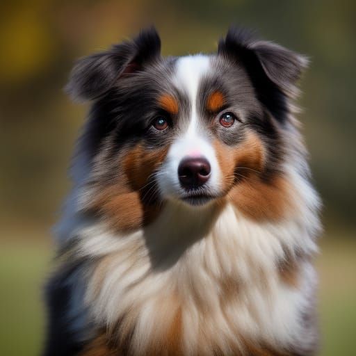 Australian Shepherd - AI Generated Artwork - NightCafe Creator