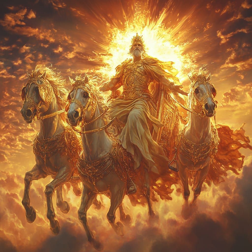 "Helios' Radiant Ascent"