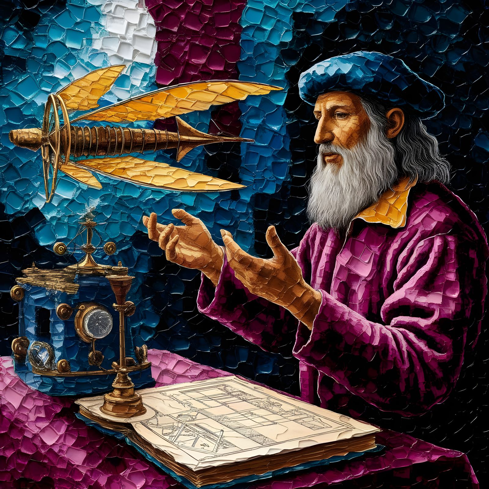 Leonardo Da Vinci's Inventions  by @IubilaeumMMXXV