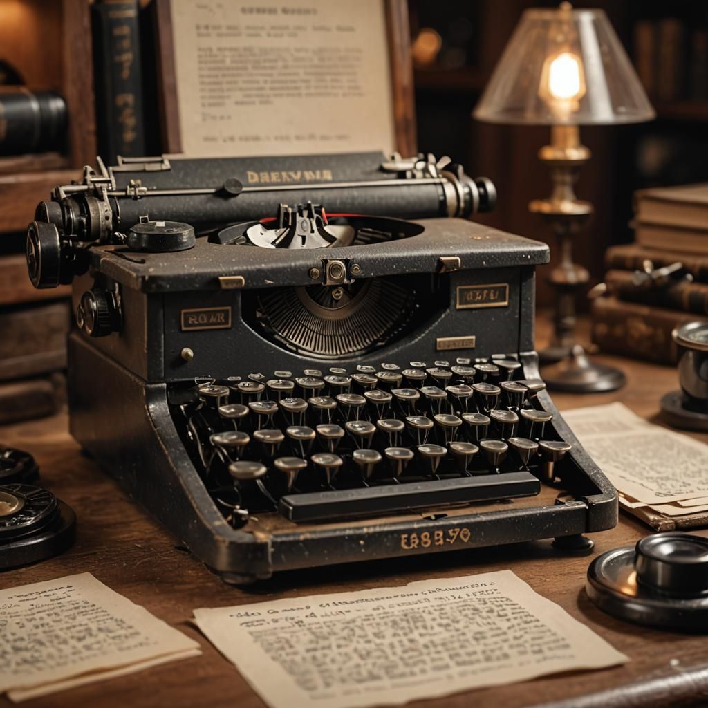 Vintage typewriter.  by @undefined