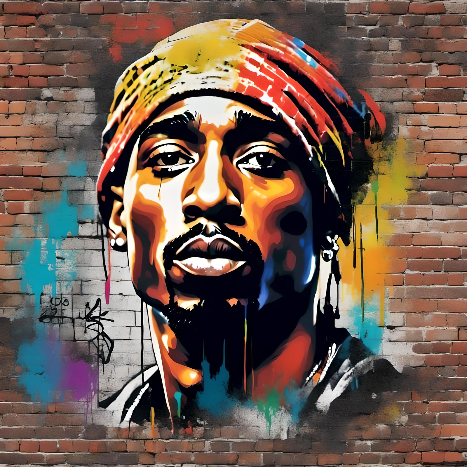 Tupac Shakur portrait