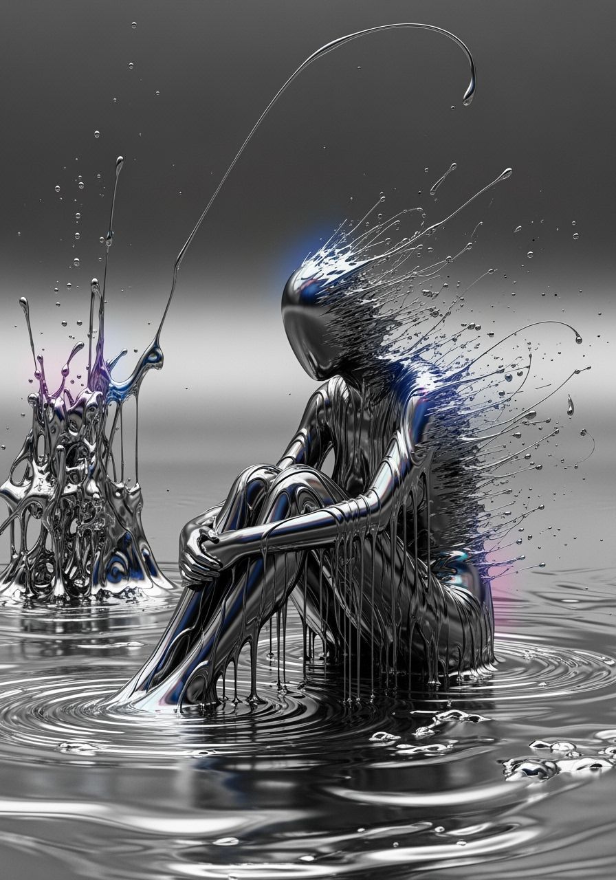 Liquid mercury intelligence   by @Lourse 