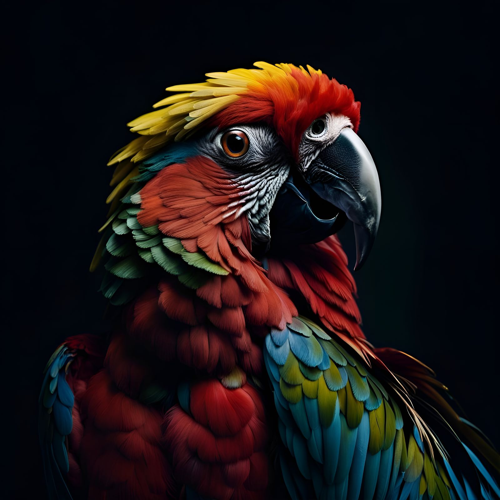 Parrot portrait   by @eFuoriPiove