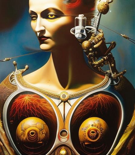 Surreal Astral Dustbin Stopmotion in Quantum Painting Style