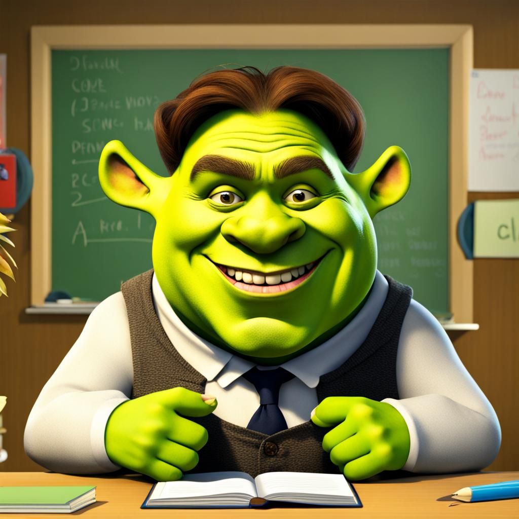 Shrek as a teacher