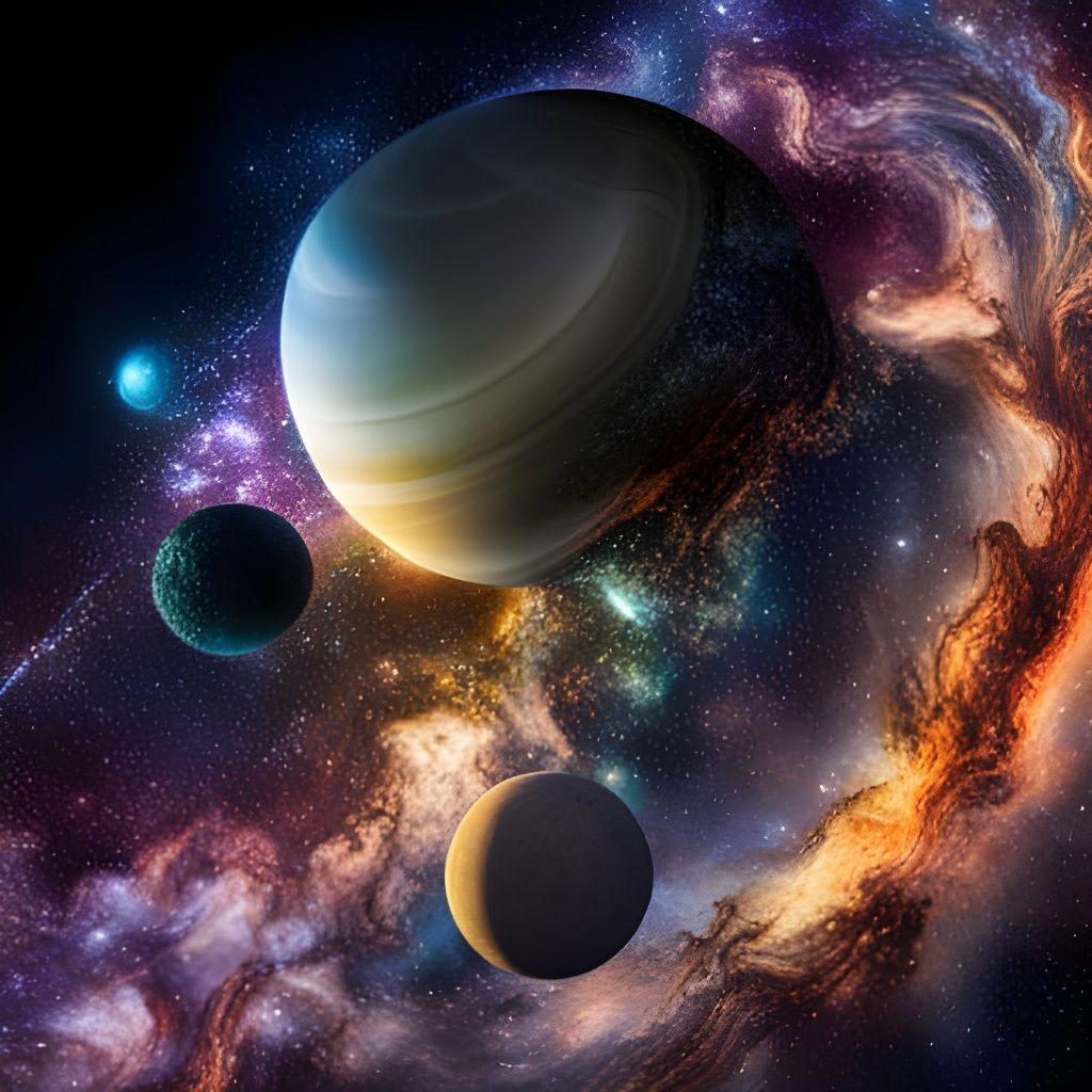 Dark Matter is eating Planet  by @reder