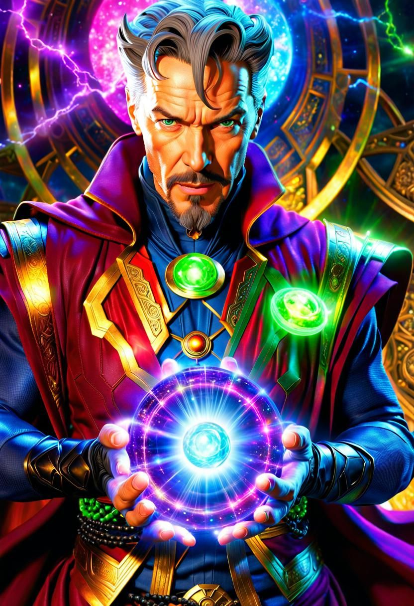 Corrupted Dr. Strange with all of the Infinity Stones #2 - AI Generated ...