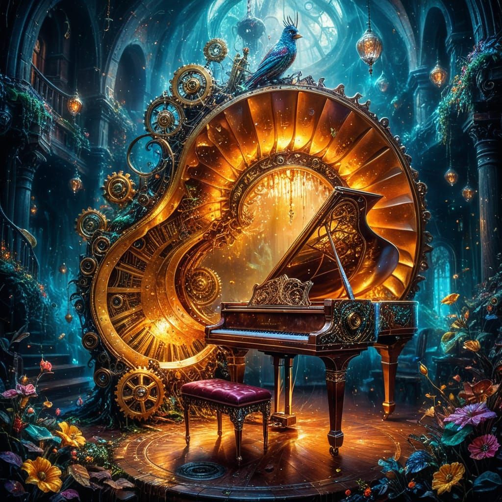 Steampunk Piano 🎹🌌