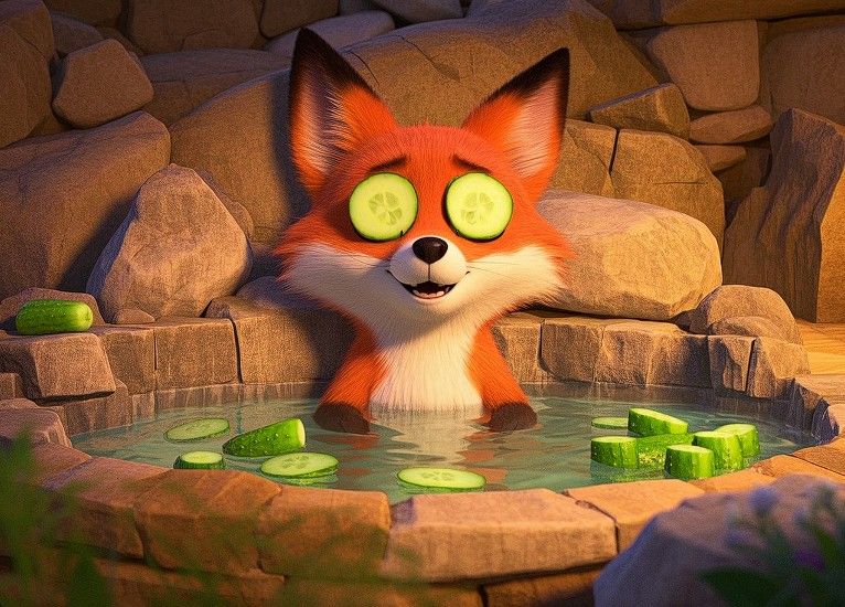 7/4/2025-Quest Relaxing Fox Entry 2 Art By Archangel Tara