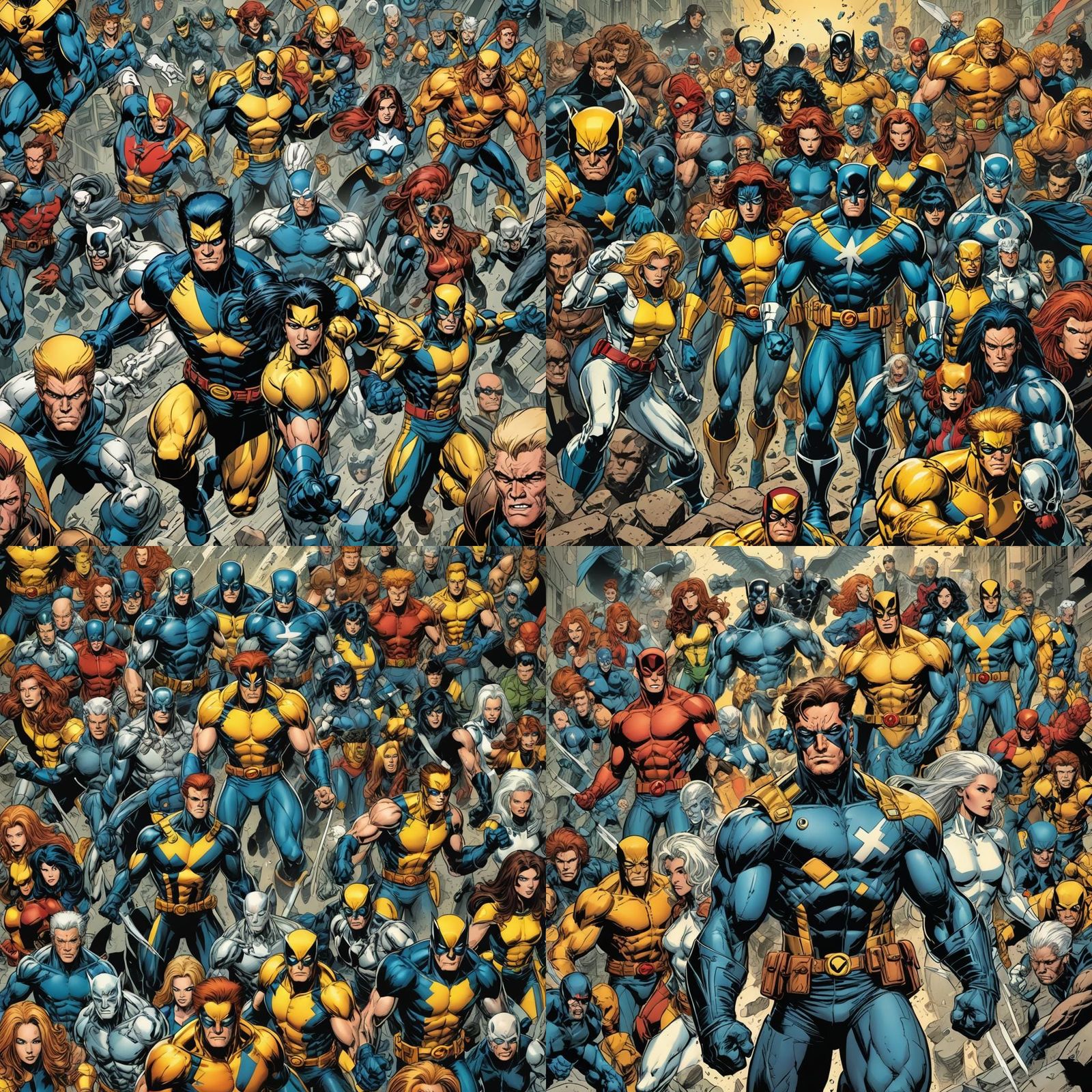 Xmen, Jim Lee, vintage aesthetic , vintage, 80’s, comic, drawn