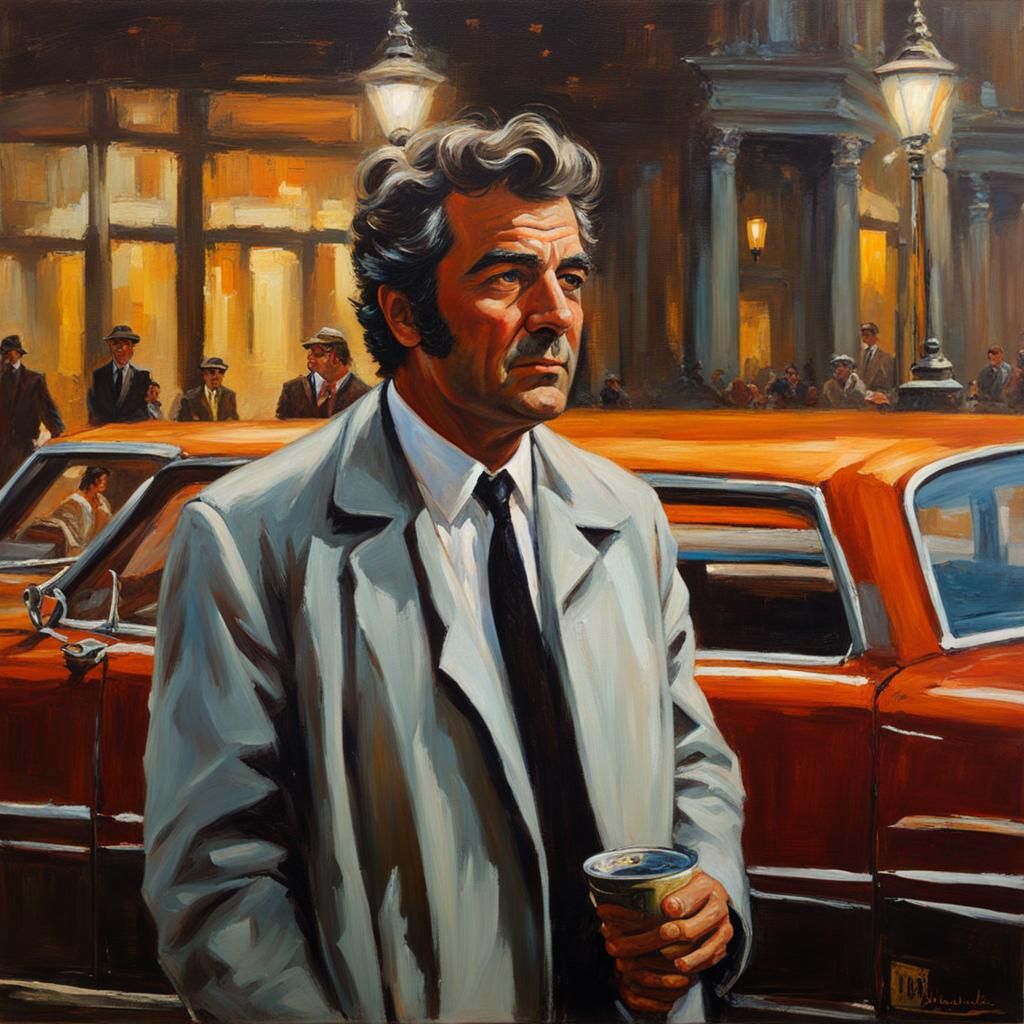 Peter Folk is Columbo 1968  by @flowers on the head