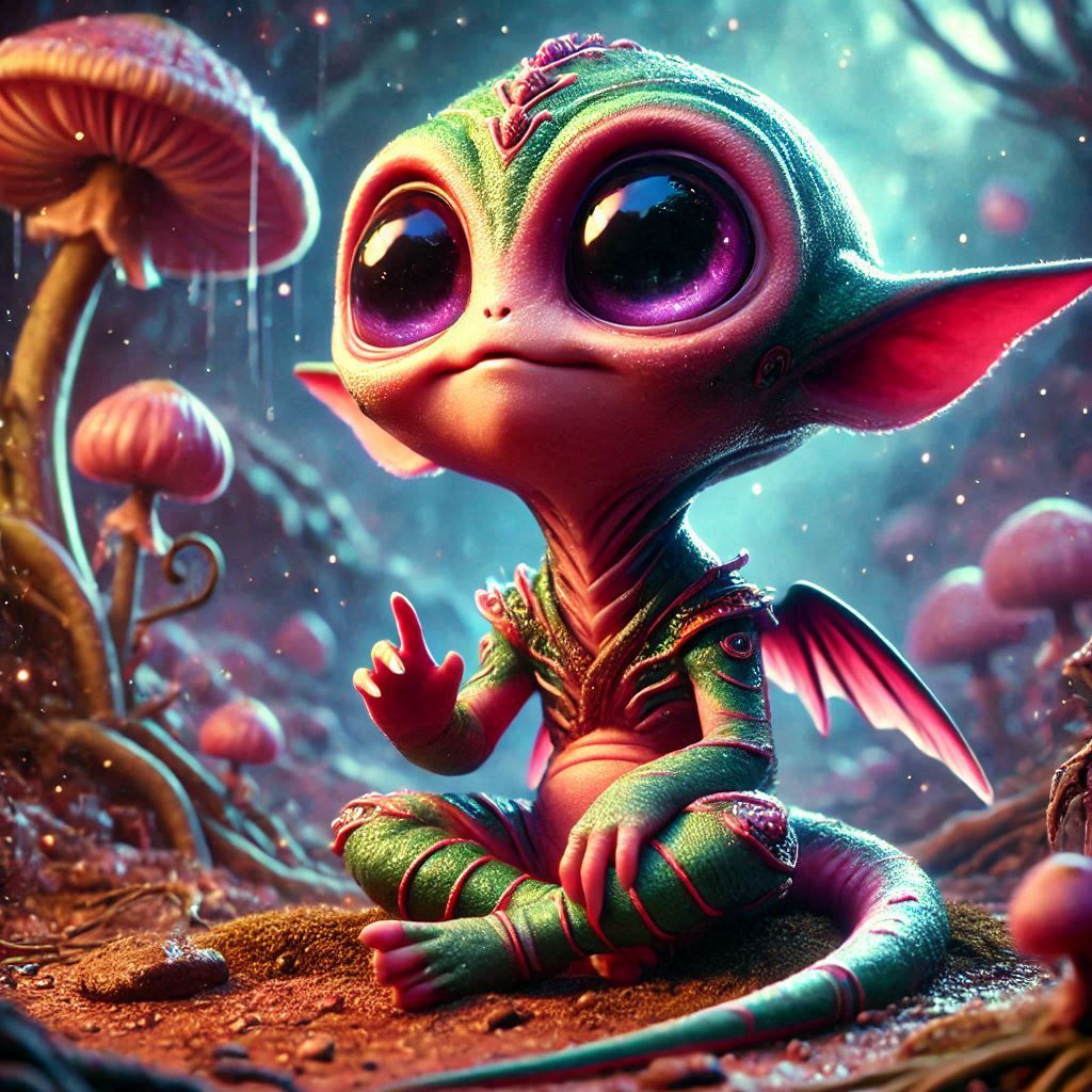 adorable fairy-tale fantasy creature portrait..