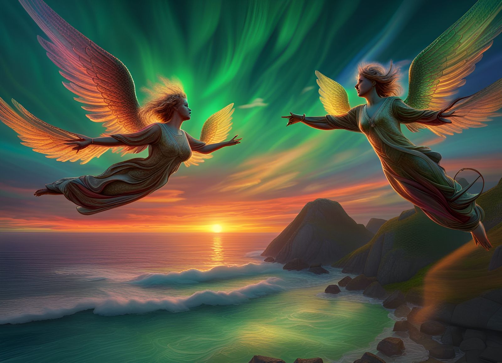 Soaring over the landscape
