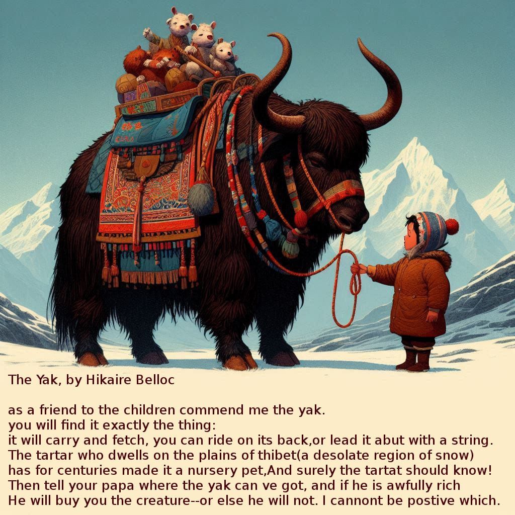 Child friendly yak