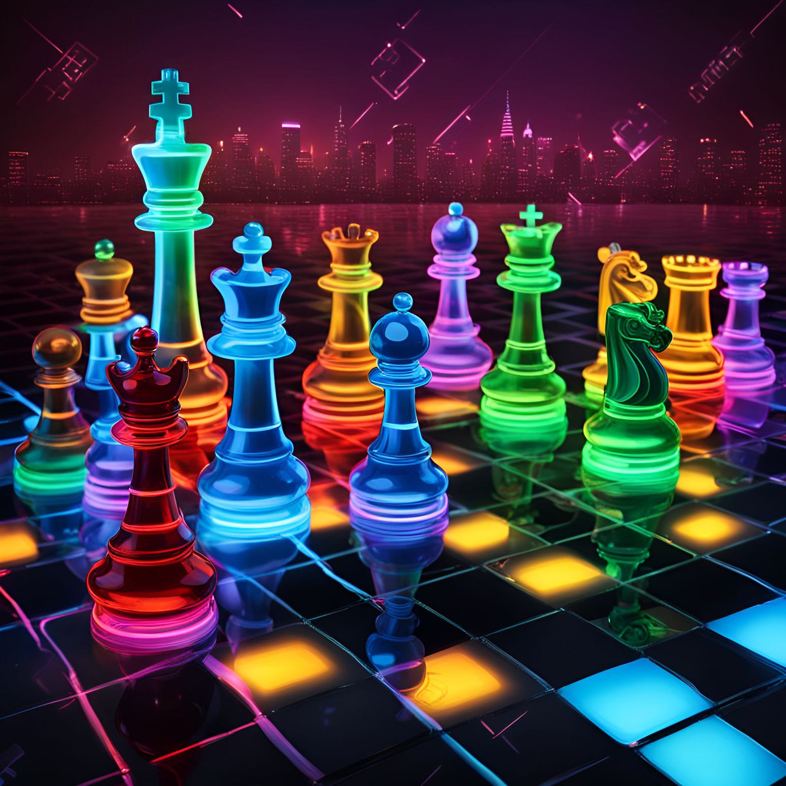 Glass Chess set