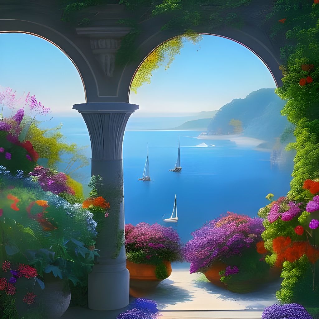 Terrazza Floral View 💐  by @Sharonjoy