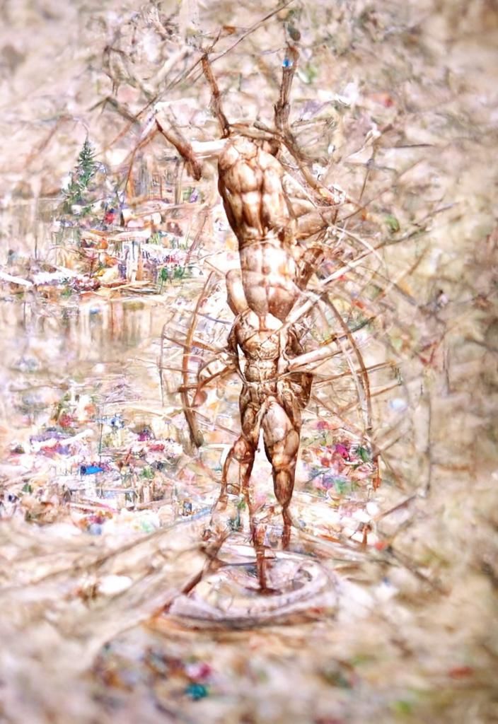The Vitruvian Man by Thomas Kinkade