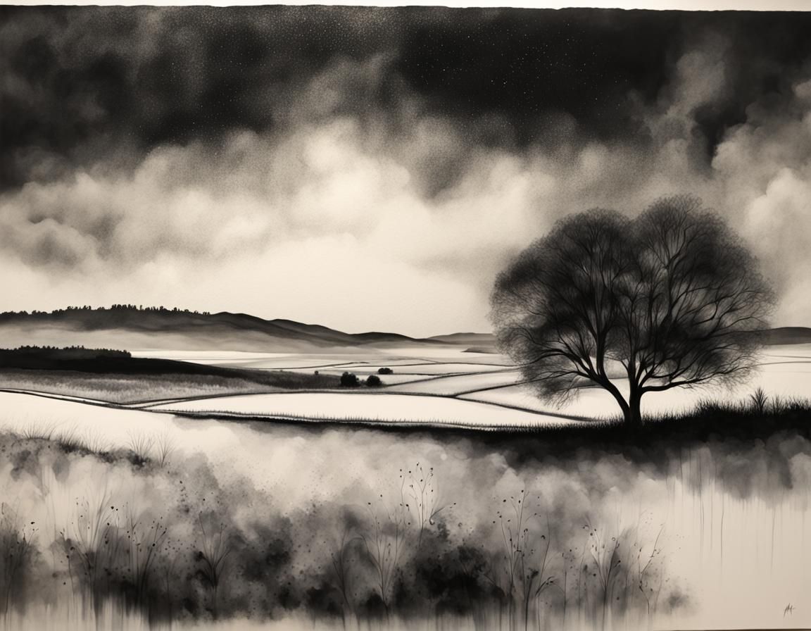 Monochrome art  by @Philemon