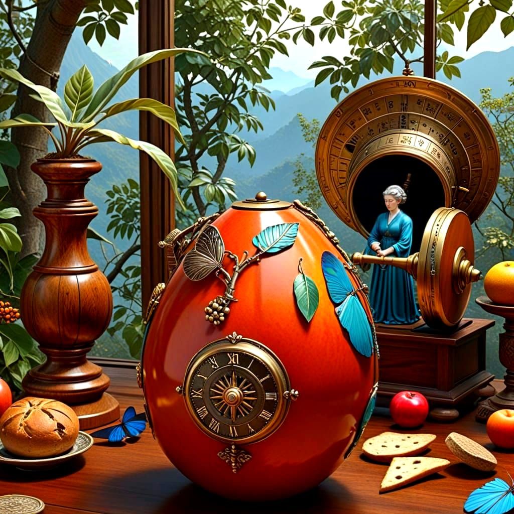 Retro Dreamscape in Hyperrealistic Detail