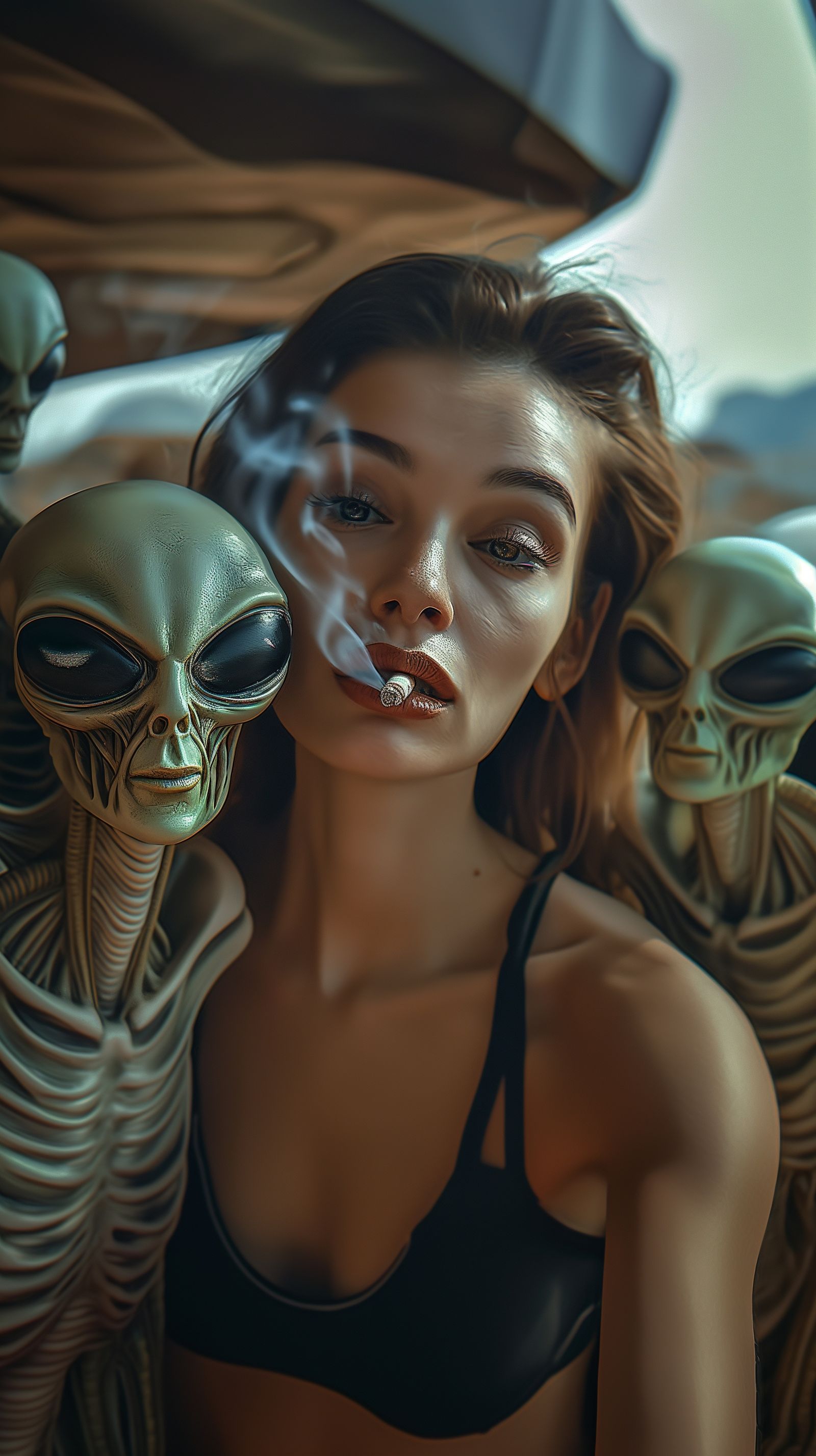 Alien Selfie with a Local