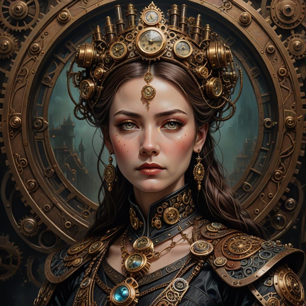 Steampunk Queen  by @Ravenscar