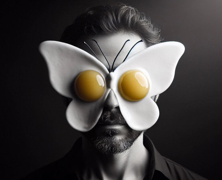 Fried egg mask