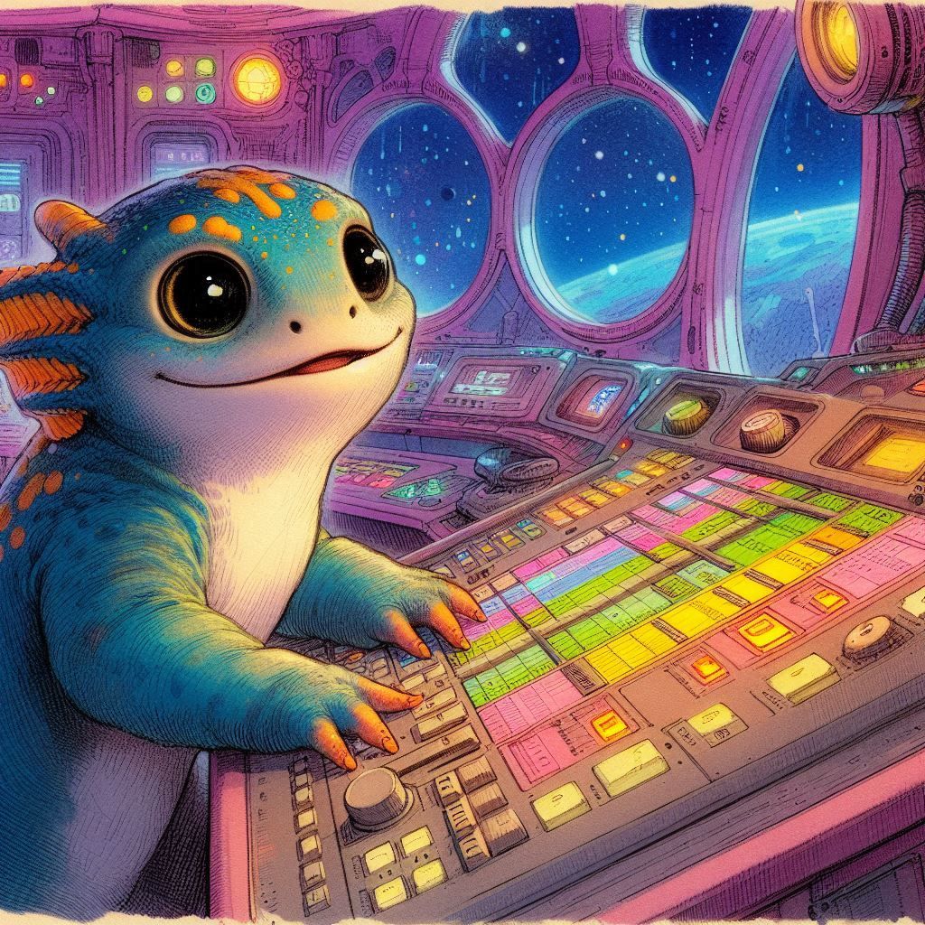 Cute newt Alien Series