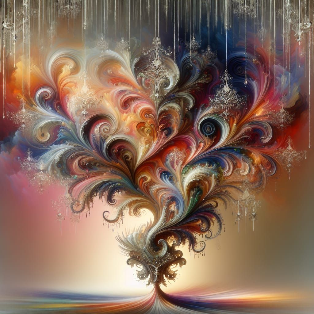 abstract color painting
